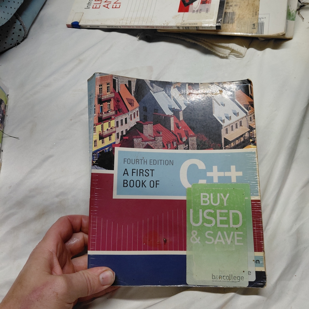 A First Book of C++ (Introduction to Programming), ,A First Book of C++ Textbook